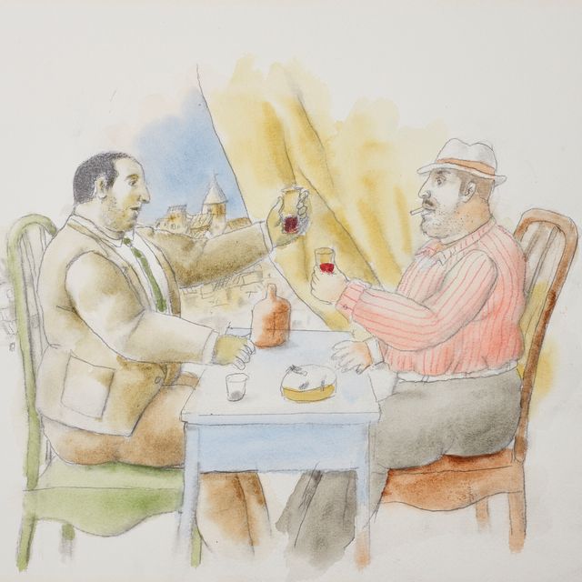 Fernando Botero — Пьющие мужчины
