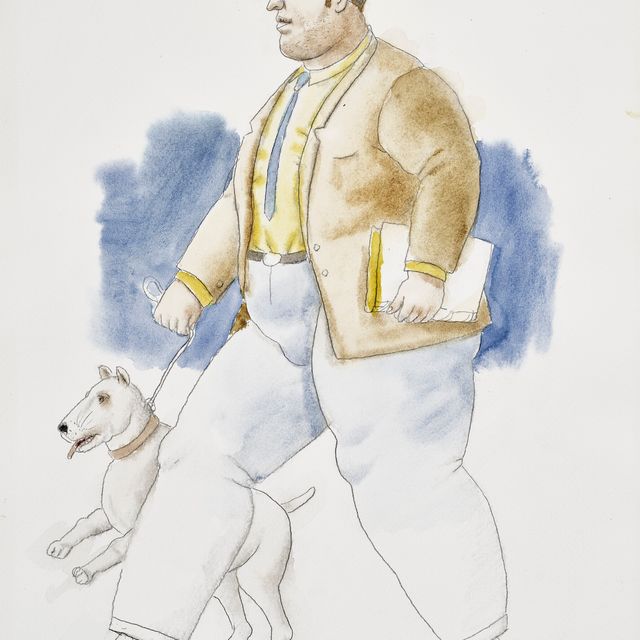 Fernando Botero — Мужчина с собакой