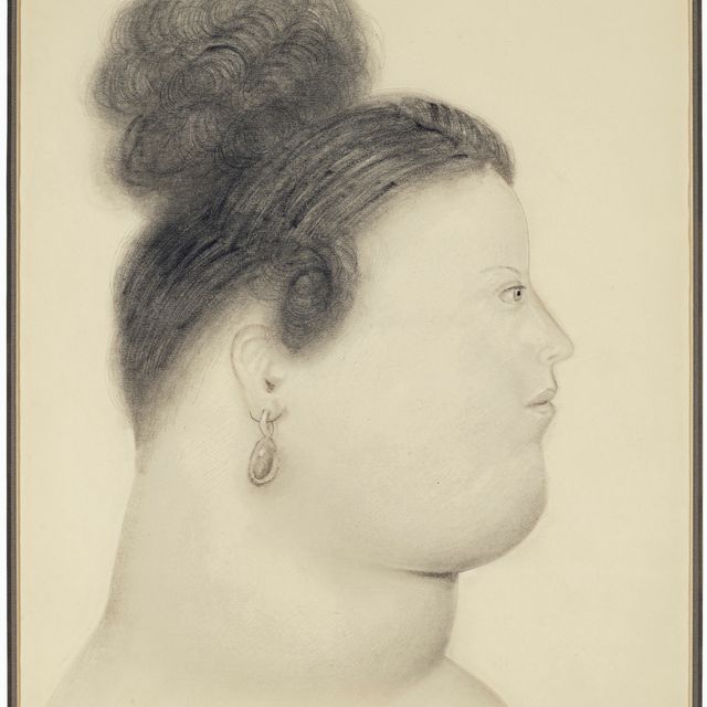 Fernando Botero — Перфиль де дама