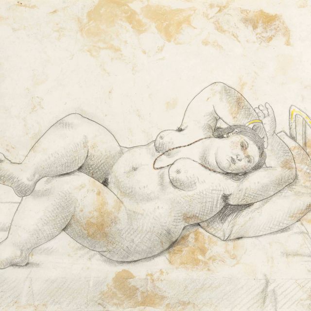 Fernando Botero — Лежащий обнаженный