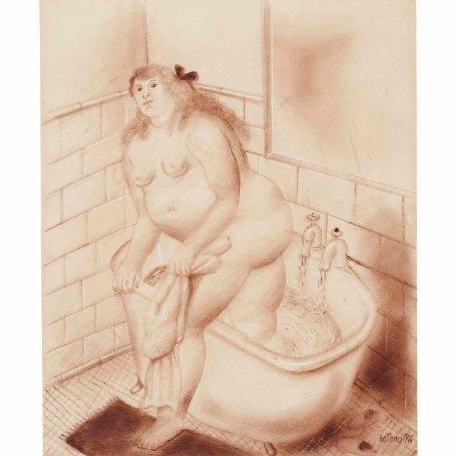 Fernando Botero — Купальщица