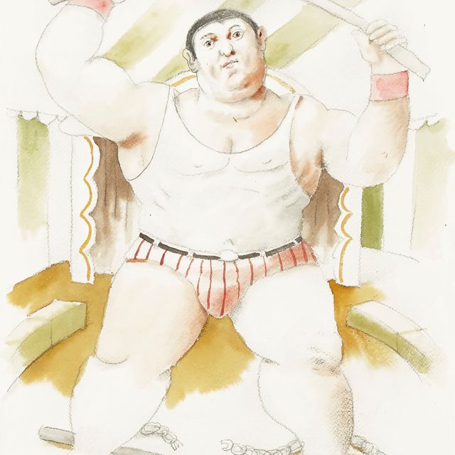 Fernando Botero — Цирковой силач