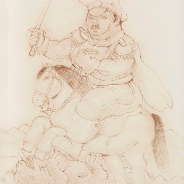 Fernando Botero — Без названия (Святой Георгий)
