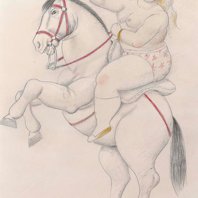 Fernando Botero — Женщина на лошади