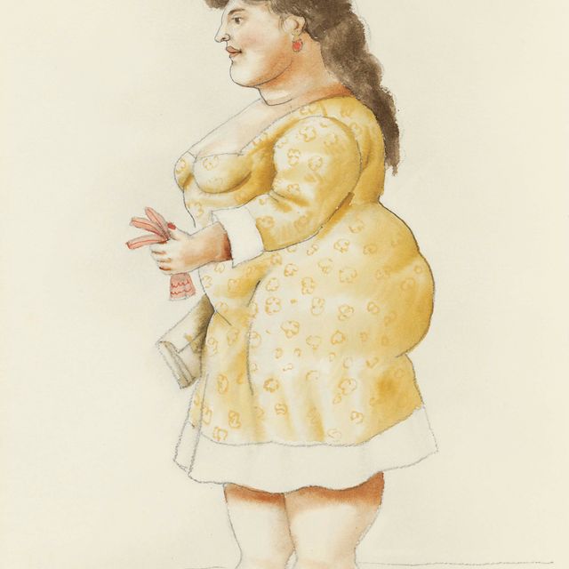 Fernando Botero — Стоящая женщина
