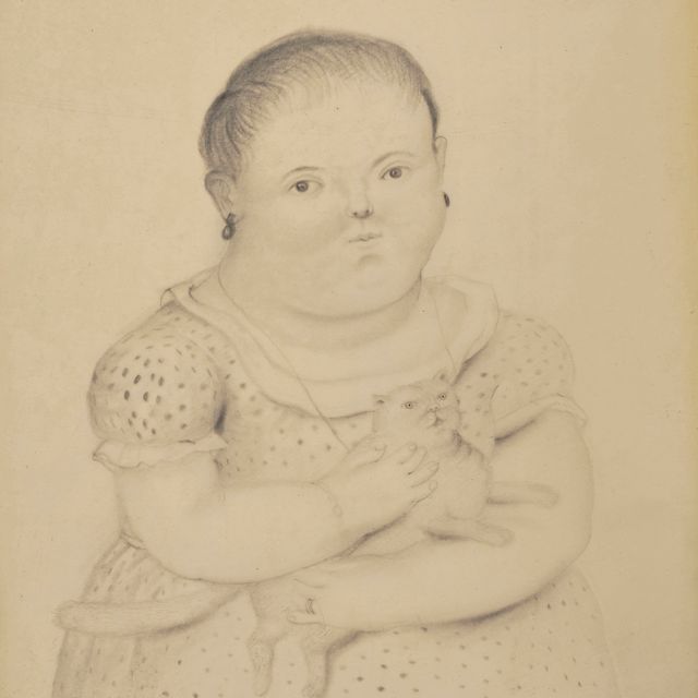 Fernando Botero — Маленькая девочка в чате