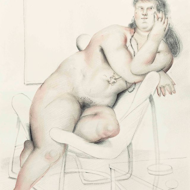 Fernando Botero — Фигура в современной квартире