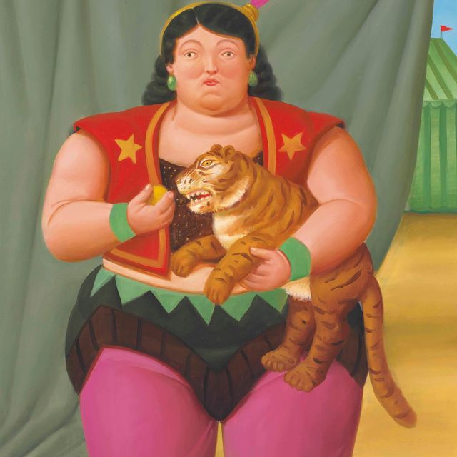 Fernando Botero — Циркачка с тигренком