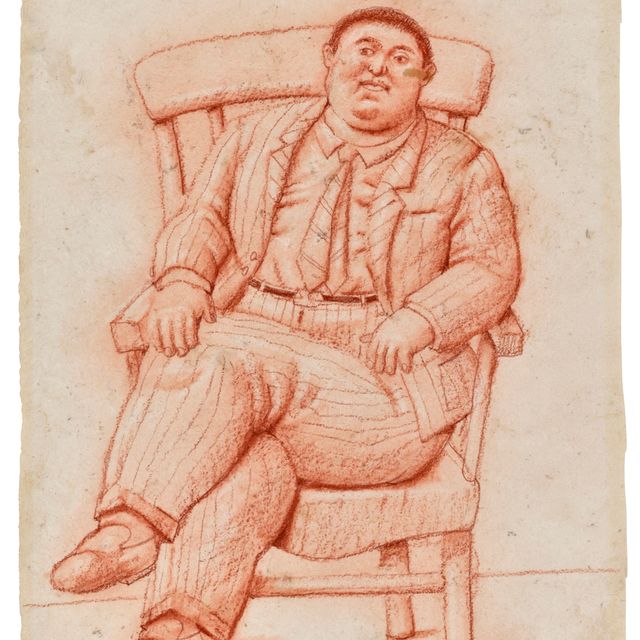 Fernando Botero — Сидящий мужчина