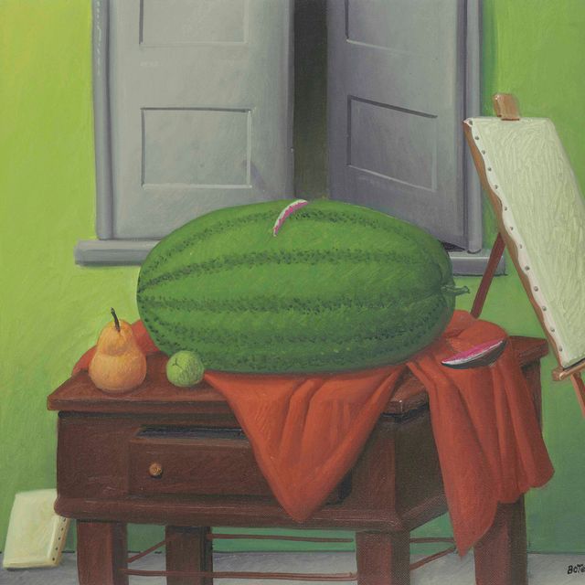 Fernando Botero — Натюрморт в студии