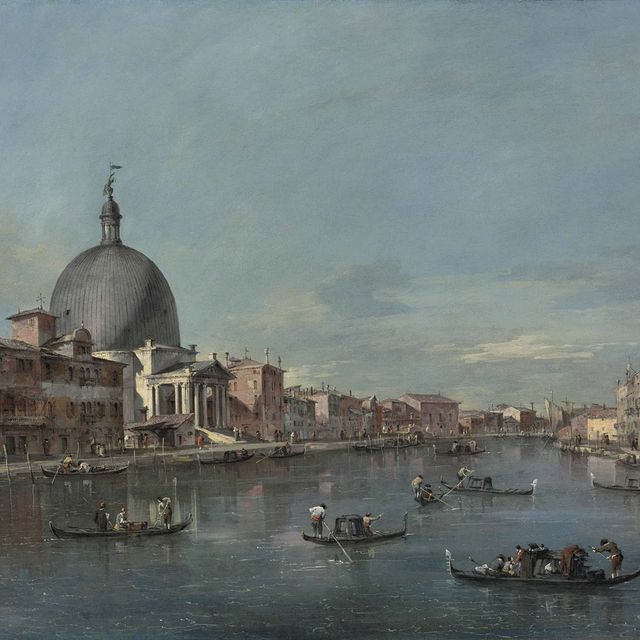 Francesco Guardi — Большой канал, Венеция, с Сан-Симеоне-Пикколо