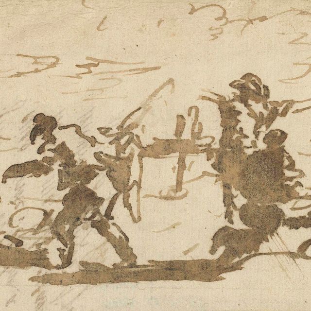 Francesco Guardi — Быстрое изучение рисунков, нарисованных на обратной стороне письма