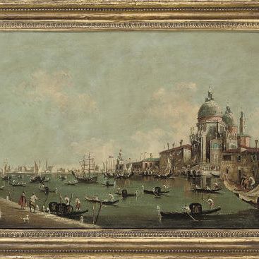 Francesco Guardi — Догана из дворца дожей в Венеции