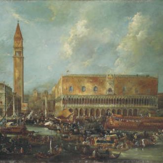 Francesco Guardi — День Вознесения Господня в Моло, из Бачино ди Сан-Марко