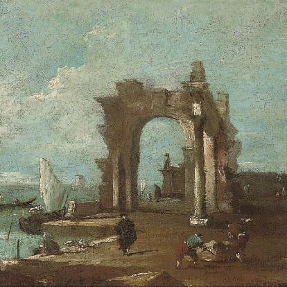 Francesco Guardi — Каприччио из Венецианской лагуны