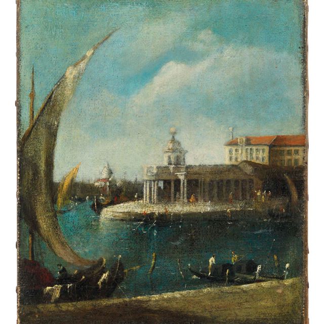 Francesco Guardi — Пунта-делла-Догана, Венеция, Джудекка и Реденторе за ее пределами