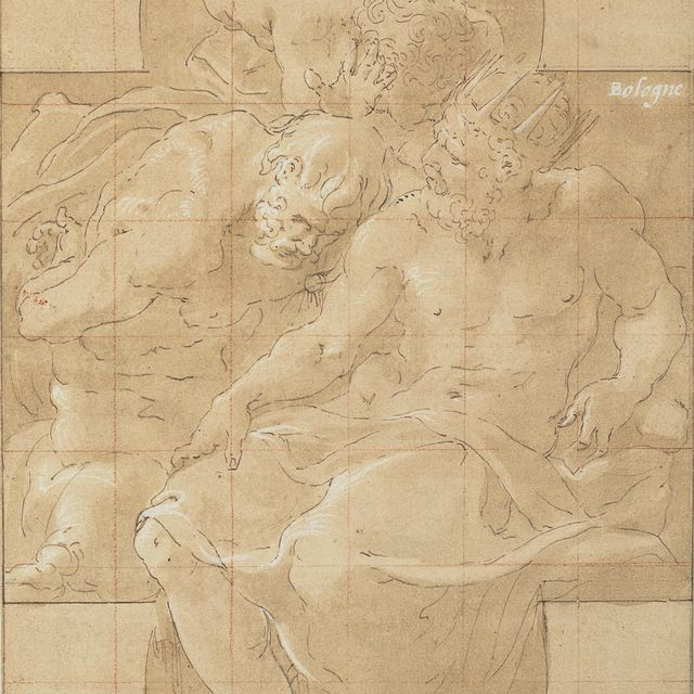 Francesco Primaticcio — Полиместор убивает Полидора (или царя Приама и Синон)?