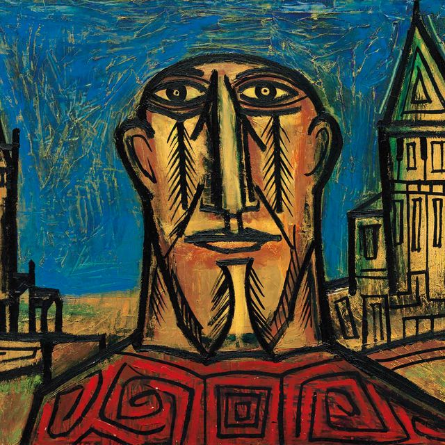 Francis Newton Souza — Голова в пейзаже