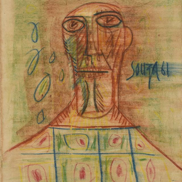 Francis Newton Souza — Без названия (Мужчина в тунике)