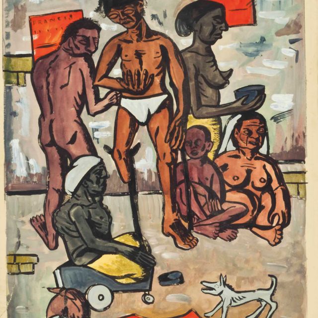 Francis Newton Souza — Нищие в Бомбее