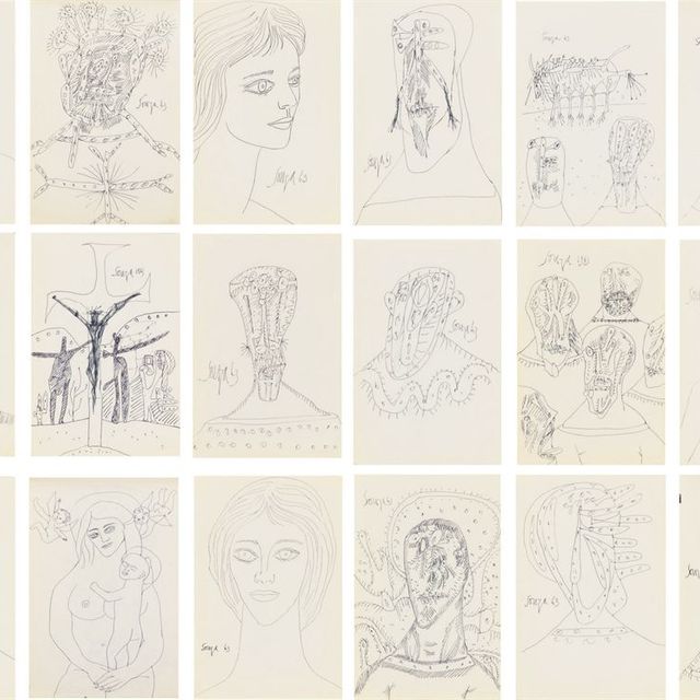 Francis Newton Souza — Альбом для рисования, 1963 (41 рисунок)