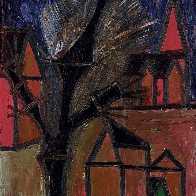 Francis Newton Souza — Дома и деревья