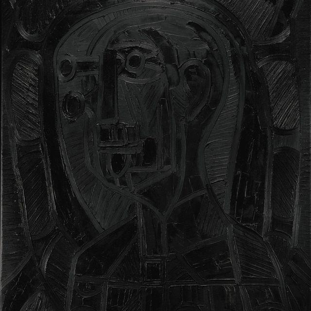 Francis Newton Souza — Голова человека в черном