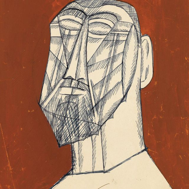 Francis Newton Souza — Без названия (Мужской бюст)