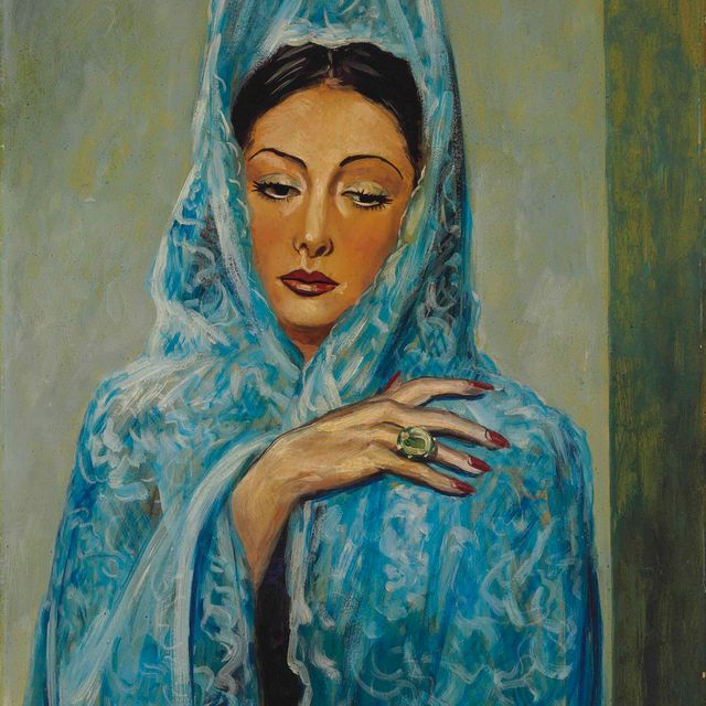 Francis Picabia — Испанский для женщин в стиле голубой мантильи