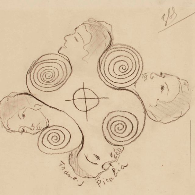 Francis Picabia — Проект кувертюры для экспозиции "Фрэнсис Пикабиа, картины дадаизма, исторические события"
