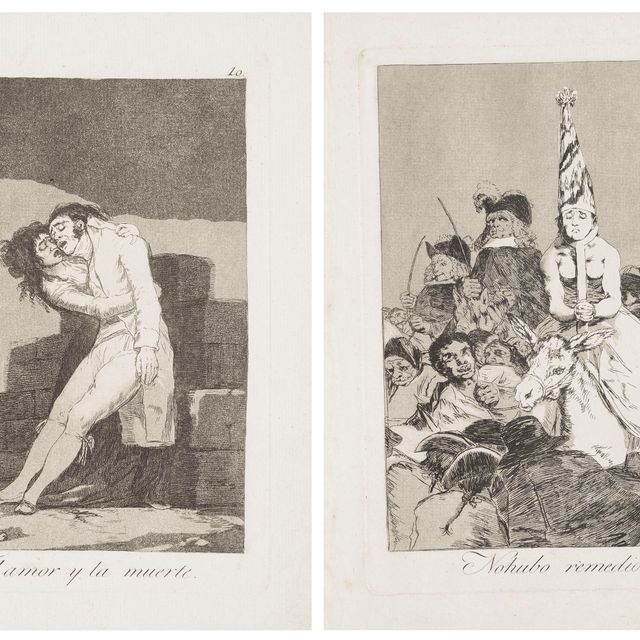 Francisco Goya — Любовь к смерти и Нохубо ремедио (фото 10 и 24 из "Лос Капричос")
