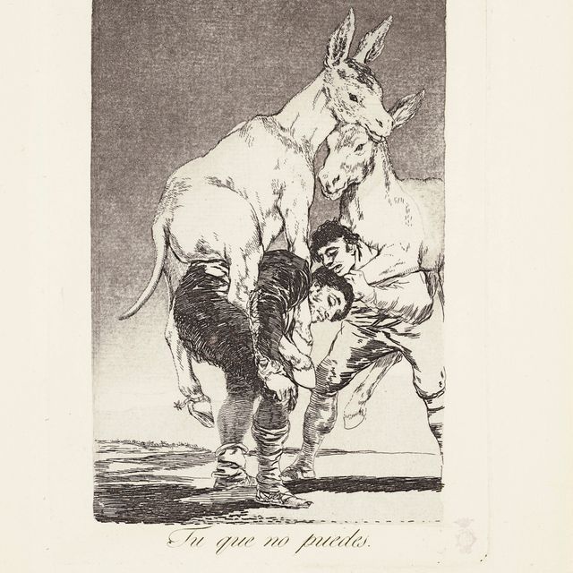 Francisco Goya — Ты, который не может (Тебе не нужно ничего делать) Фото 42 из "Лос Капричос"