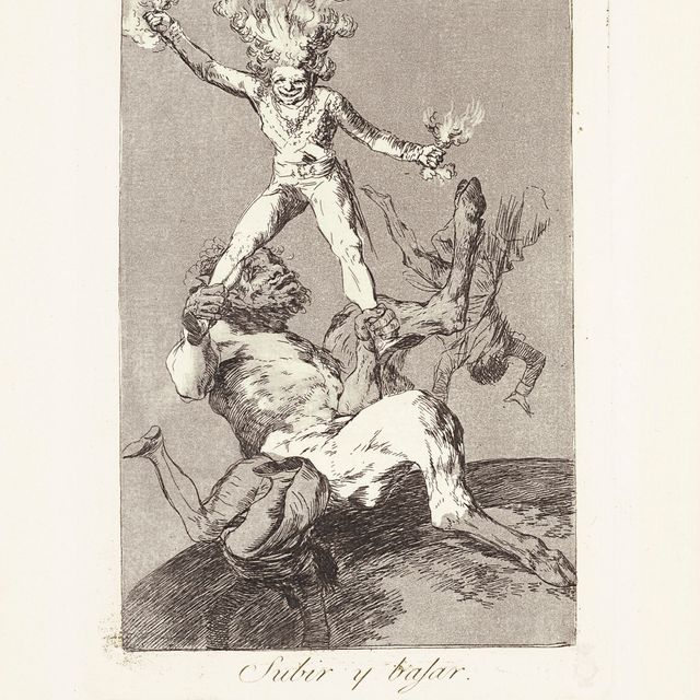 Francisco Goya — Подниматься и опускаться (Субир и баджар) Фото 56 из: Los Caprichos