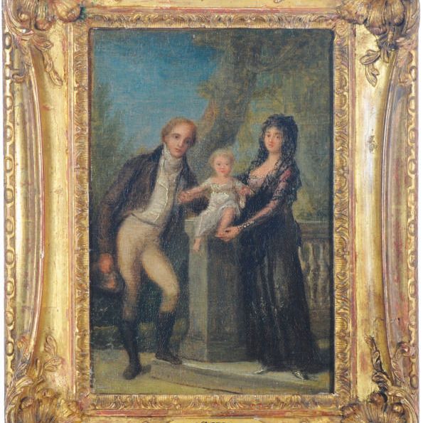 Francisco Goya — Элегантная пара с ребенком