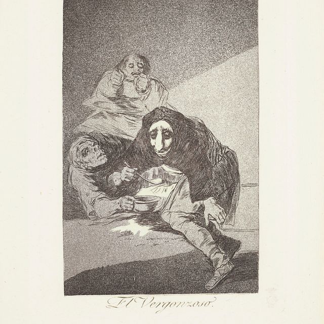 Francisco Goya — Три тарелки от: Los Caprichos (тарелки 55, 74 и 54)
