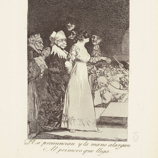 Francisco Goya — Они говорят "да" и протягивают руку первому встречному (с таким произношением и с таким подходом к делу) Фото 2 от: Los Caprichos