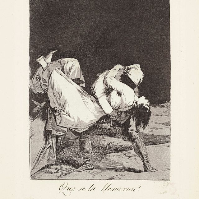 Francisco Goya — Они унесли ее! (Что это за леварон!) Фото 8 из "Лос Капричос"