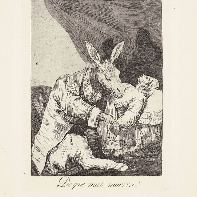 Francisco Goya — От какой болезни он умрет? (Что это за мал Морира?) Фото 40 из "Лос Капричос"