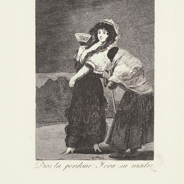 Francisco Goya — Три тарелки от: Los Caprichos (тарелки 16, 7 и 14)
