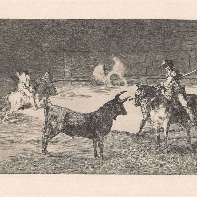 Francisco Goya — Пять тарелок от: La Tauromaquia (Д. 232, 240, 241, 245, 250; Х. 212, 220, 221, 225, 230)