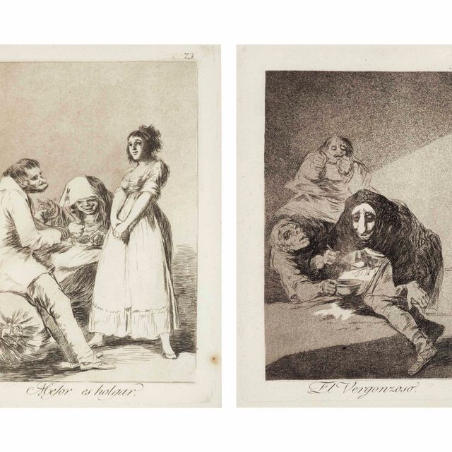 Francisco Goya — Три тарелки, от: Los Caprichos