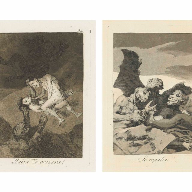 Francisco Goya — Три тарелки, от: Los Caprichos