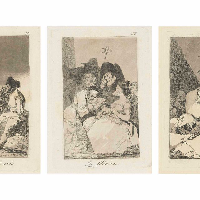 Francisco Goya — Четыре тарелки, от: Los Caprichos