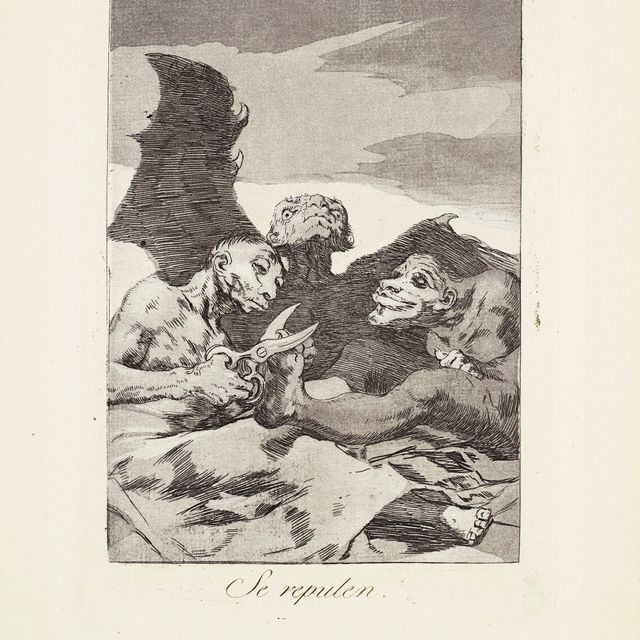 Francisco Goya — Они прихорашиваются (так приятно) Фото 51 из "Лос Капричос".