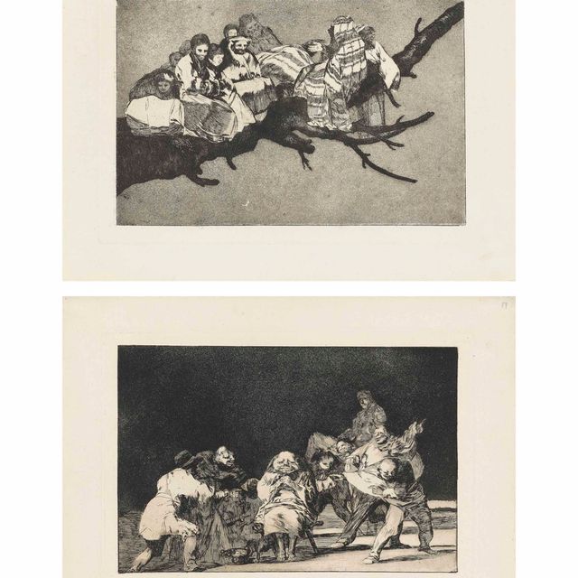 Francisco Goya — "Несопоставимые насмешки" и "Ля Леалтад", из "Лос Провербиос"