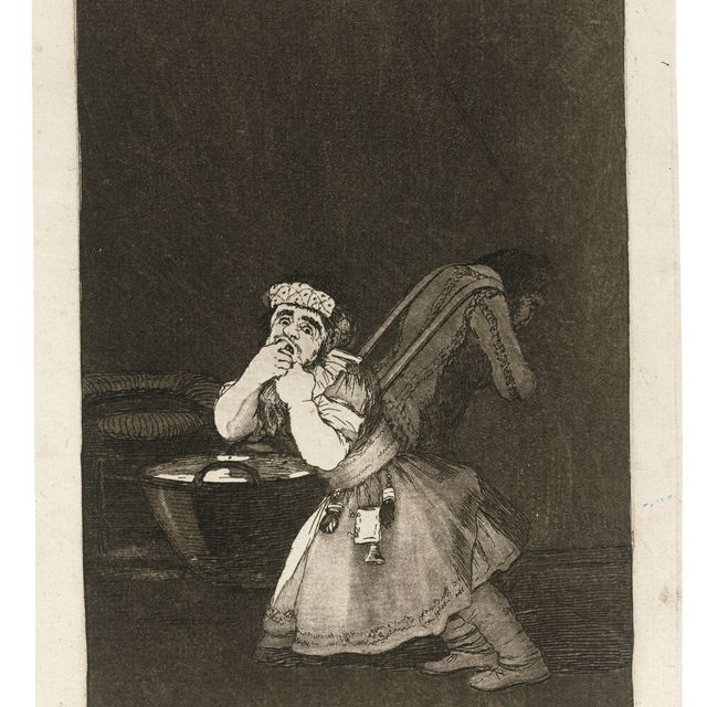 Francisco Goya — Четыре тарелки от: Los Caprichos