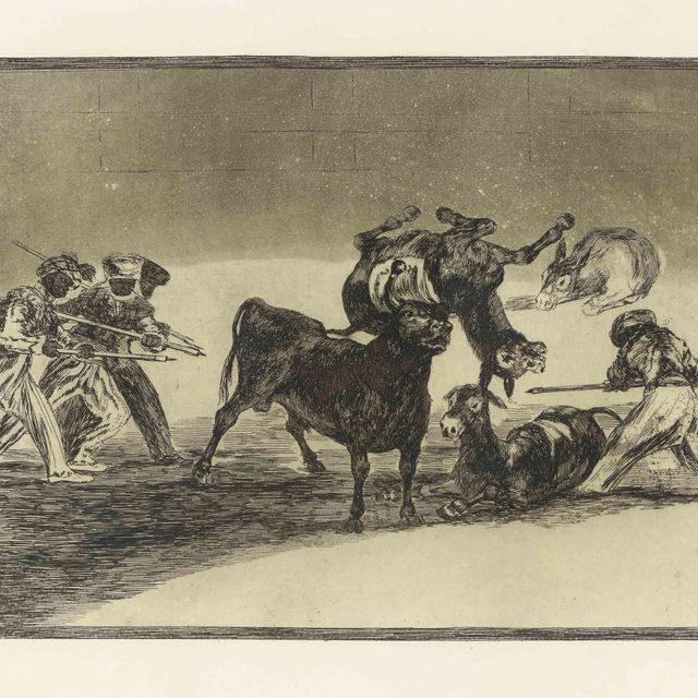 Francisco Goya — Четыре тарелки из Тавромакии