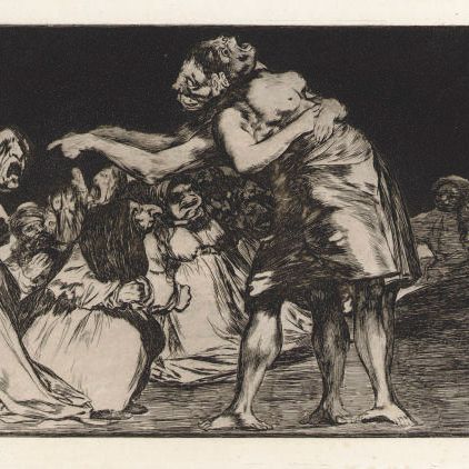 Francisco Goya — Маленькая Марида, Нунка-Ле-Фальта-К-Дига, фото 7 из Лос-Провербиос (D. 208; H. 254)