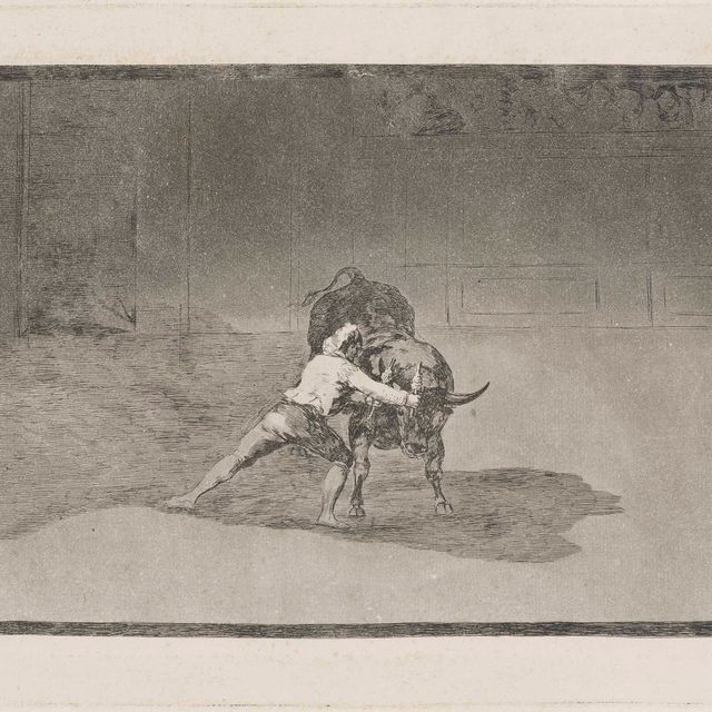 Francisco Goya — Знаменитый Мартинчо поньендо из бандерильи аль Кьебро, из Ла-Тауромакии