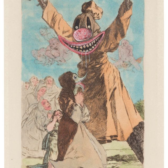 Francisco Goya — "Как собака возвращается на свою блевотину" (№ 52) из "Лос Капричос" Франсиско де Гойи